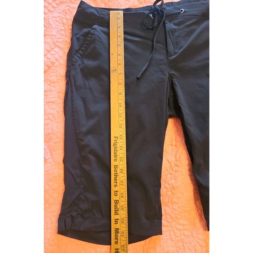 Columbia Women's 12/13 Cropped Pants Lightweight Black Polyester Omni-Shield - Picture 3 of 6